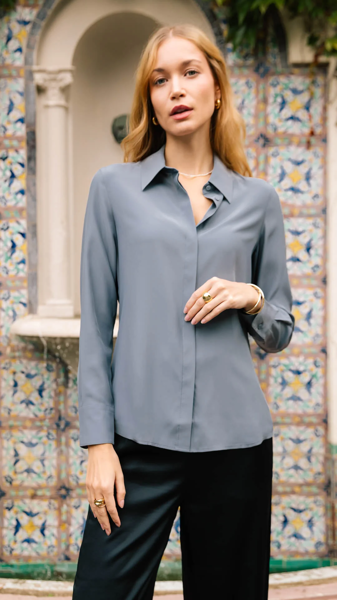 Florence Silk Blouse - Image 19