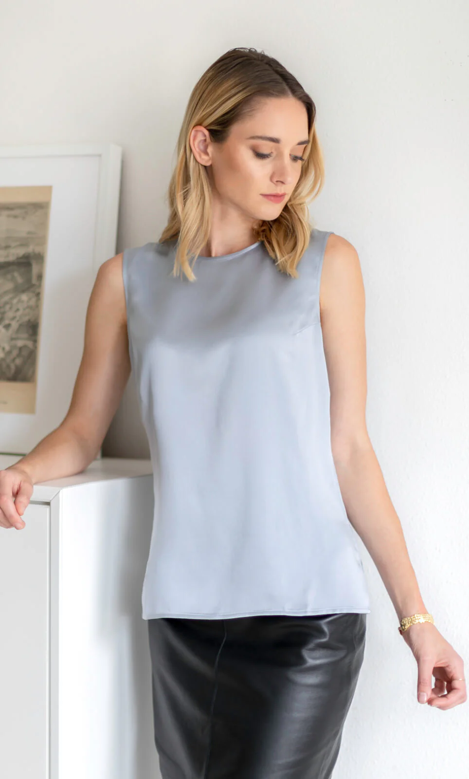 Giada Silk Shell Tank - Image 60