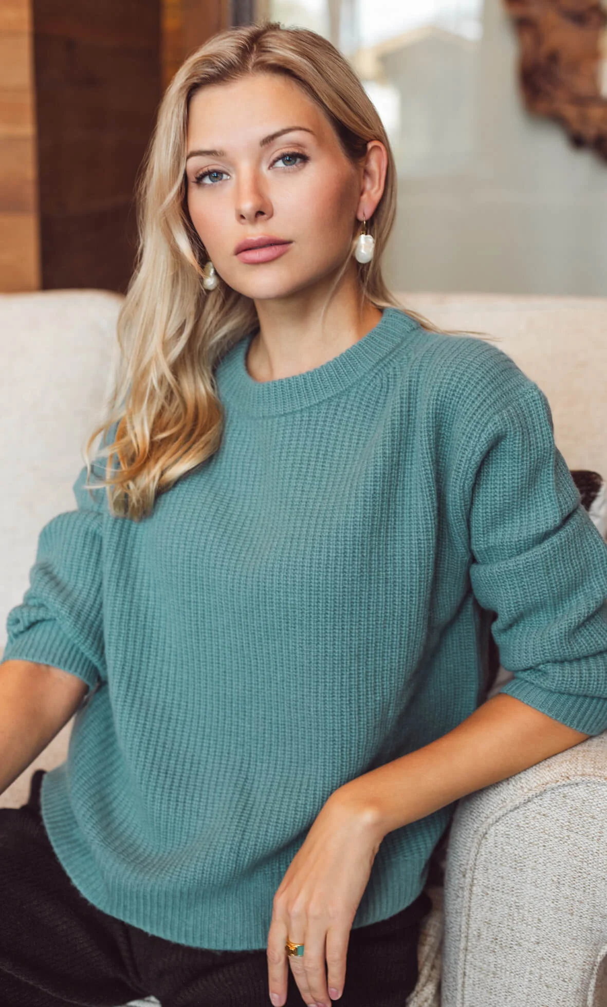 Lombardia Cashmere Fisherman Sweater - Image 11