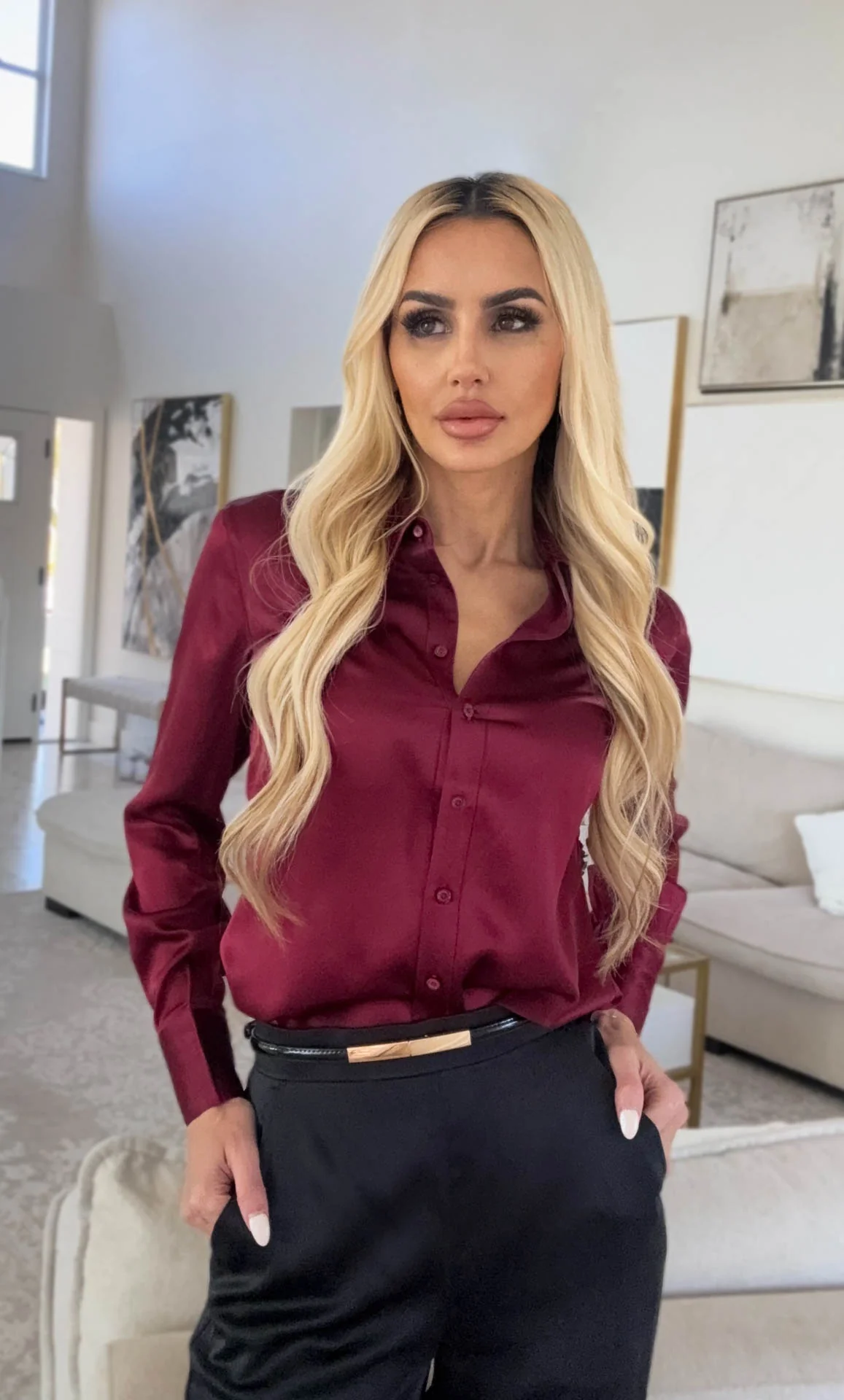 Monaco Silk Blouse - Image 37