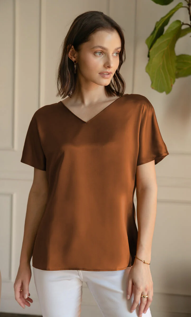 Verona Reversible Silk Blouse - Image 33