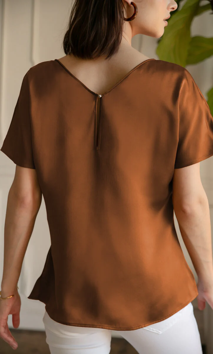 Verona Reversible Silk Blouse - Image 36