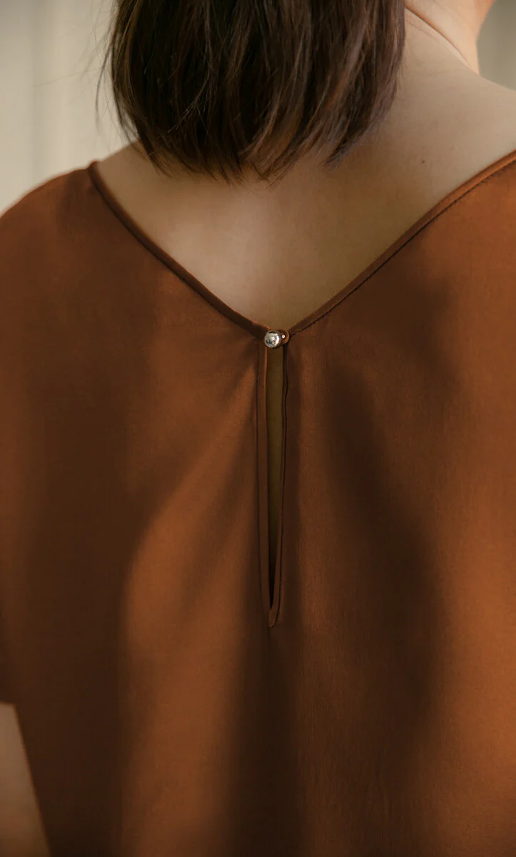 Verona Reversible Silk Blouse - Image 37